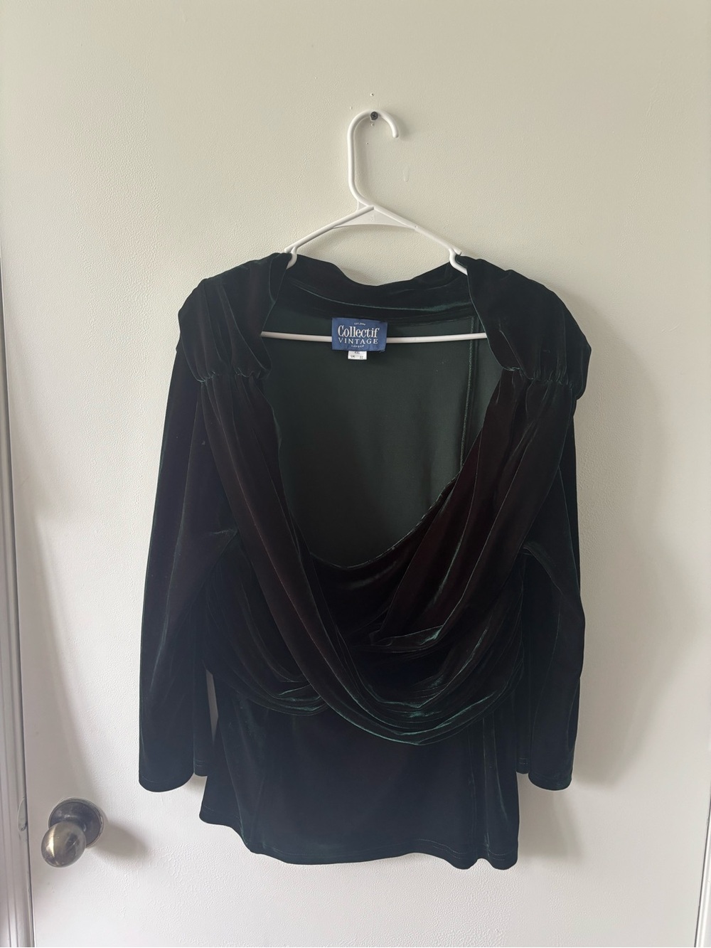 Collectif Vintage Dark Green Velvet Dress